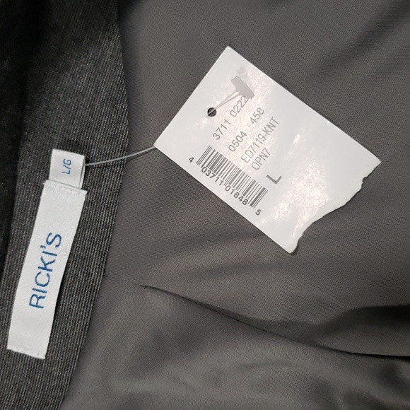 (L) NWT Ricki's Open Blazer Business Feminine Workwear Formal Ruched Sleeves - Picture 2 of 8